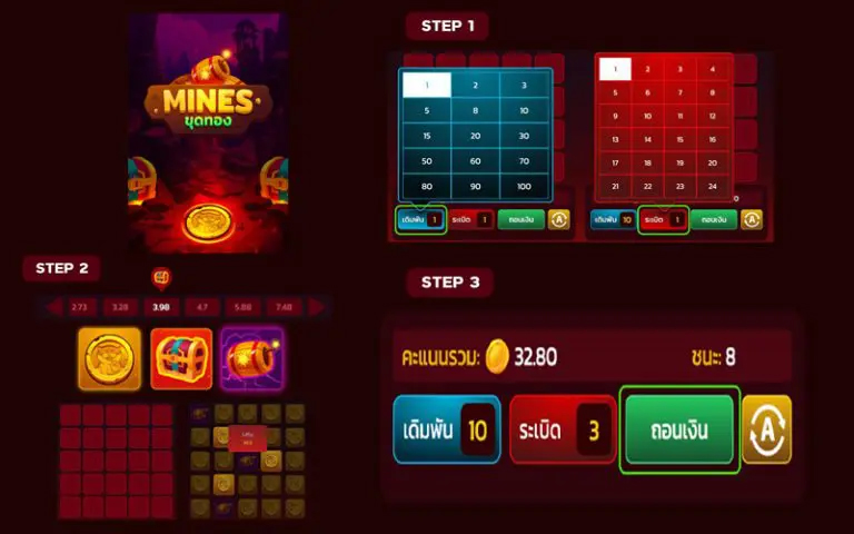 เกมขุดทอง 2 คน-"Gold mining game for 2 people"