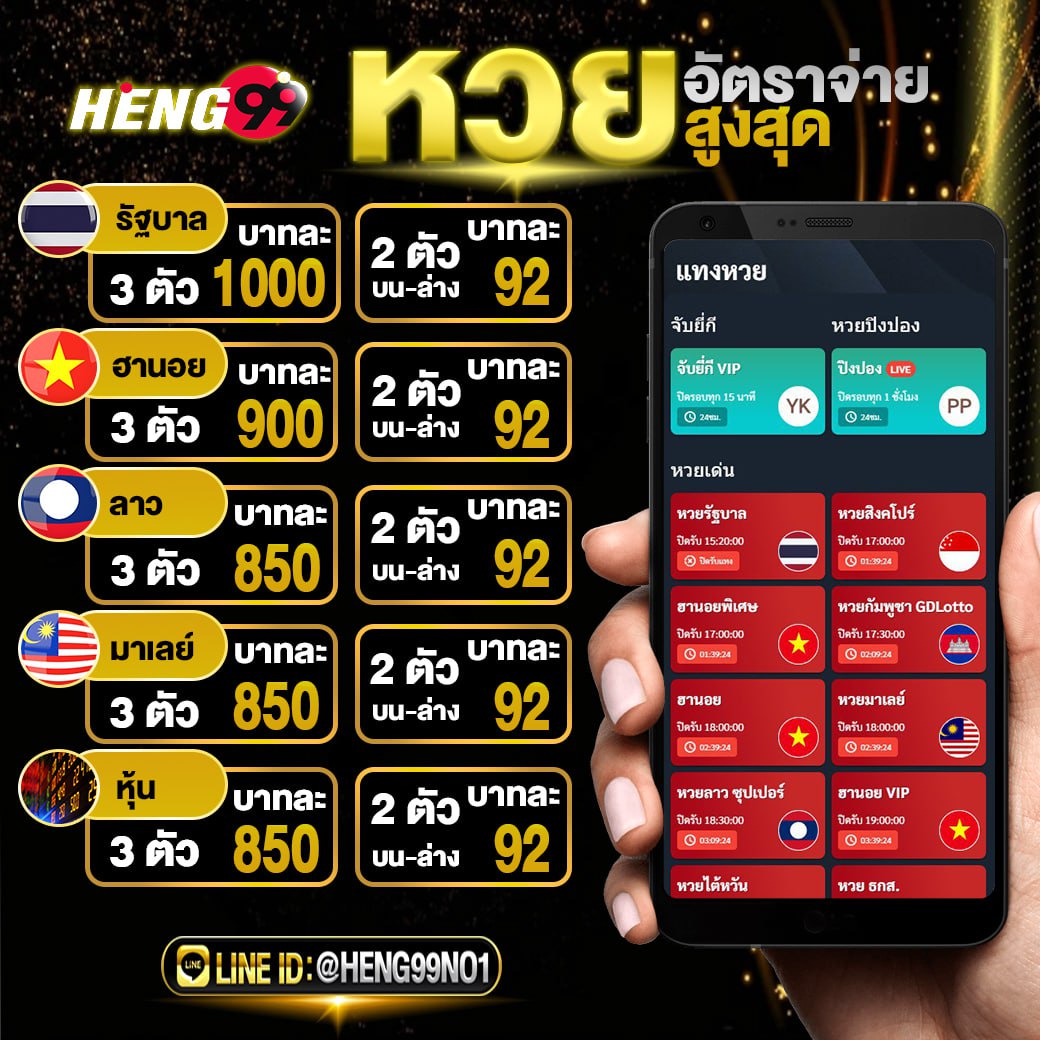 เว็บหวยจ่ายแพงที่สุด -"The lottery website pays the most expensively"